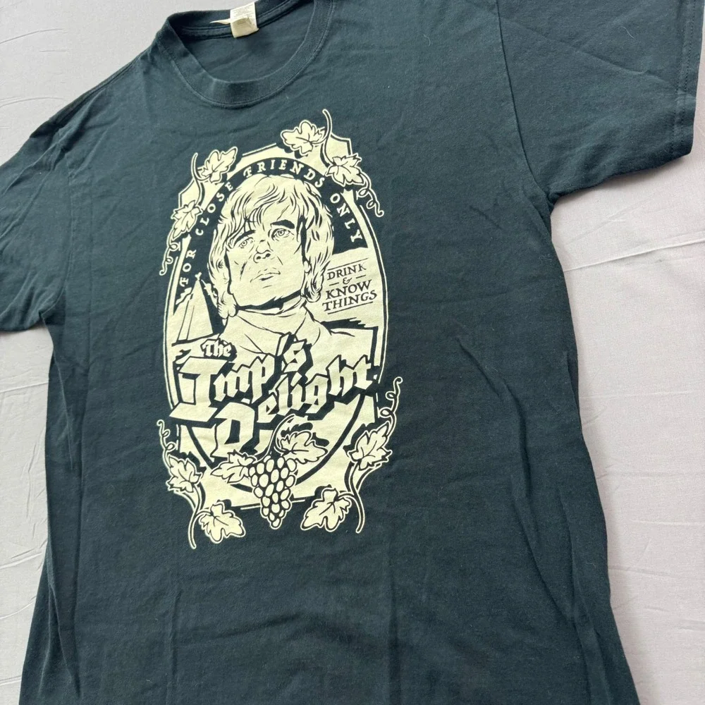 Gildan Game Of Thrones Tyrion Lannister Imps Delight Black Graphic T-Shirt Large